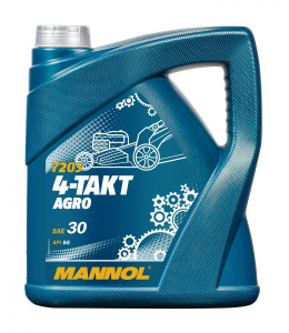 Масло моторное 4T Mannol AGRO SAE 30 4л (SG) для с/х техники /кор.4шт/