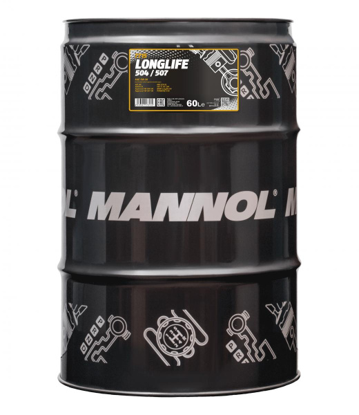 Масло моторное 5w30 син. Mannol Longlife 504/507 7715  60л (SN)