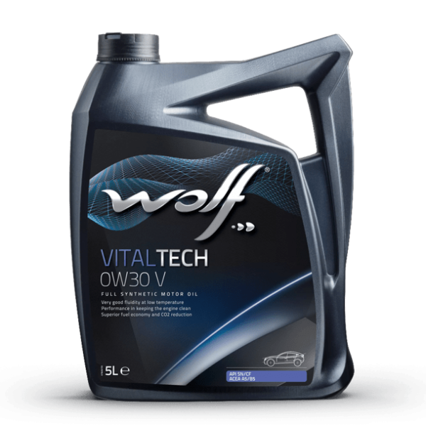 Масло моторное 0w30 син. WOLF VITALTECH  V 5л (SN/CF/A5/B5) /кор.4шт/