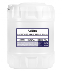 Мочевина-жидкость рабочая для катализатора (SCR) AdBlue 20л/под заказ