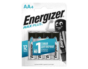 Батарейка Energizer Max Plus AA/E91 BP4 / 4шт/кор.12шт/ на вывод