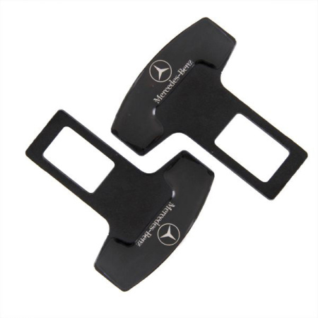 Заглушка-блокировка замка ремня безопасности SW Черный 90*55мм 2шт Mercedes /кор.50шт/