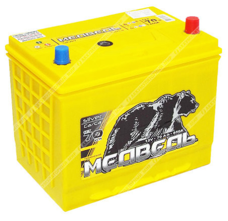 Аккумулятор 6ст 70 VLA п.п. Медведь Asia 85D26R (260мм*173мм*220мм)