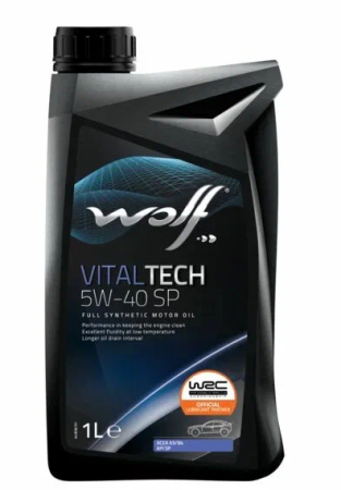 Масло моторное 5w40 син.  WOLF VITALTECH  SP 1л 