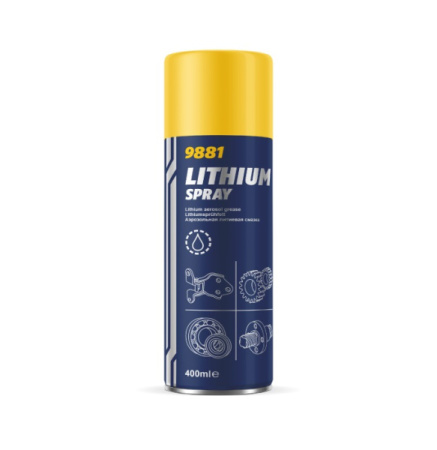 Смазка литиевая Lithium spray 9881 400мл /кор.12шт/