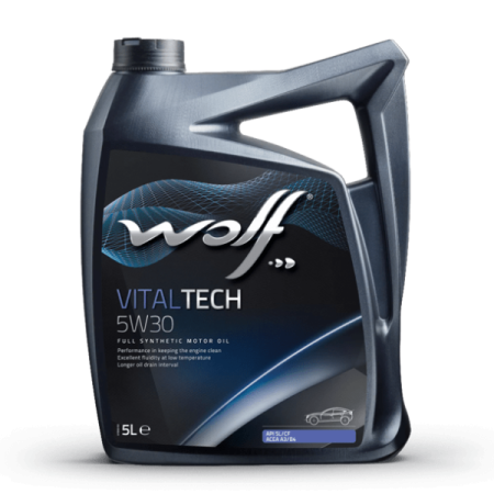 Масло моторное 5w30 син. WOLF VITALTECH    5л (SL/CF/A3/B4) /кор.4шт/