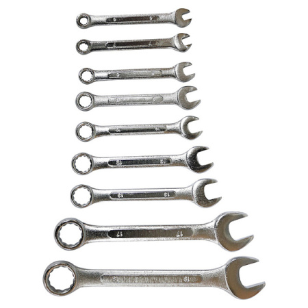 Набор ключей гаечных комбинированных, 9 предметов /кор.9шт/ не поставляется