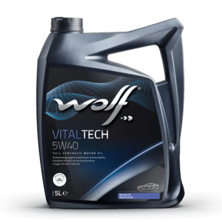 Масло моторное 5w40 син. WOLF VITALTECH    5л (SN/CF/A3/B4) /кор.4шт/