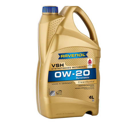 Масло моторное 0W-20 VSH RAVENOL,  4л