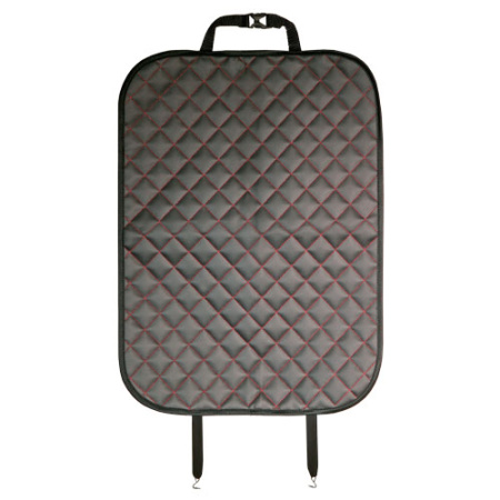 Накидка защитная на спинку сиденья из стеганой экокожи 60x45 см (черная) 