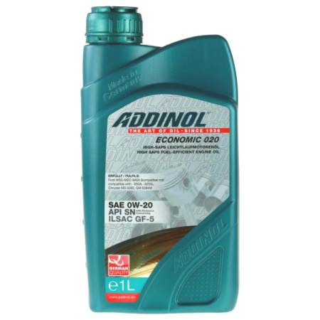 Масло моторное 0W-20 син Economic ADDINOL, 1л