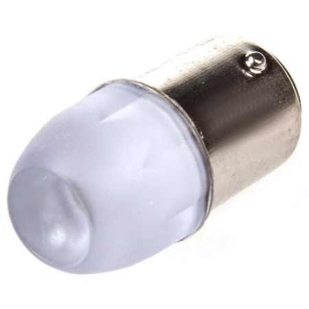 Лампа диод S25 (P21W) 12V 3SMD диодa BA15s 1-конт Белая SKYWAY п/туман, стопы, задний ход/уп. 2 шт