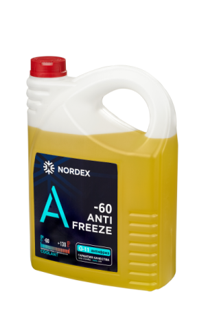 Охлаждающая жидкость Антифриз NORDEX -60 желтый 5 кг (2)