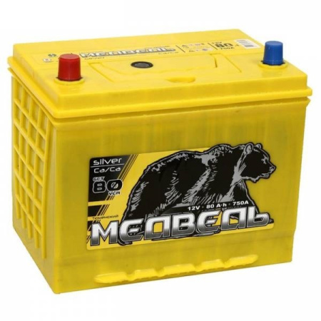 Аккумулятор 6ст 80 VLA о.п. Медведь Asia 105D26L (260мм*173мм*220мм)