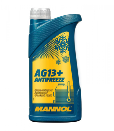 Антифриз концентрат Mannol Antifreeze AG13+ Advanced   1л (1,14кг)/желтый/кор.20шт/