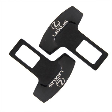 Заглушка-блокировка замка ремня безопасности SW Черный 90*55мм 2шт Lexus