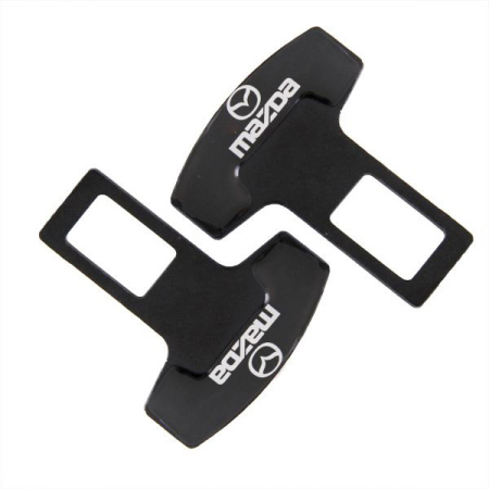 Заглушка-блокировка замка ремня безопасности SW Черный 90*55мм 2шт Mazda