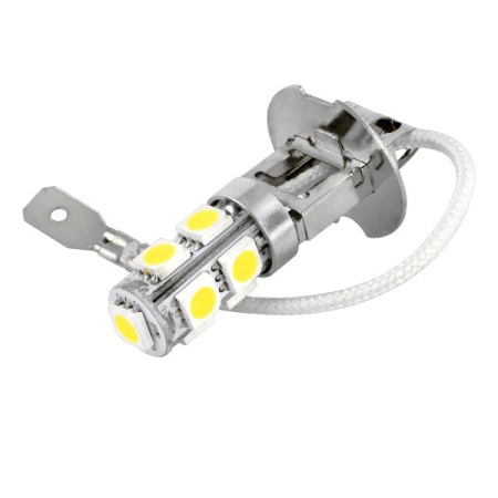 Лампа H3-12V-0,9W 1-конт PK22s 9диодов SKYWAY ближний свет, противотуманная фара кратно 2шт/уп.2шт