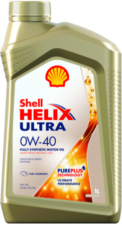 Масло моторное 0w40 син. Shell Helix Ultra  1л (SN/CF) /кор.12шт/выводится из ассортимента