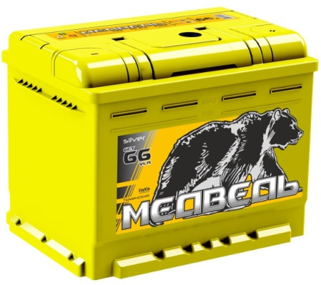 Аккумулятор 6ст 66 о.п. Медведь Silver VLA Ca/Ca