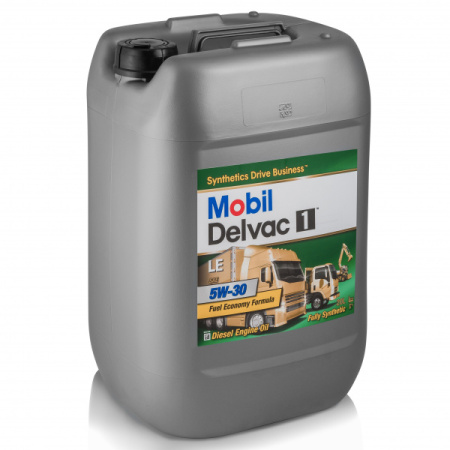 Масло моторное 5W30 син. Mobil Delvac 1 LE  20л. (ACEA E4, E6, E7)