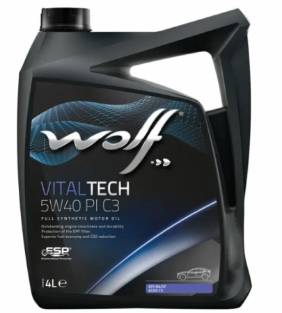 Масло моторное 5w40 син.  WOLF VITALTECH  PI C3 4л  