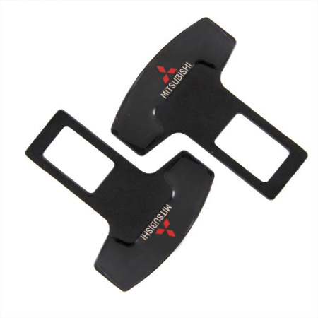 Заглушка-блокировка замка ремня безопасности SW Черный 90*55мм 2шт Mitsubishi