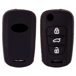 Чехол на ключ автомобильный SKYWAY силиконовый KIA(3 кнопки)