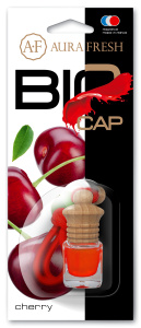 Освежитель подвесной бутылочка Aura Fresh  "BIO CAP Cherry" 6ml /кор.20шт/