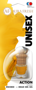Освежитель подвесной бутылочка Aura Fresh  "UNISEX Action" 6ml /кор.20шт/