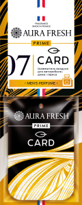 Освежитель подвесной картонный Aura Fresh  "PRIME CARD №7" /кор.36шт/