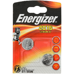 Батарейка Energizer Lithium CR 2016 FSB2 , 2шт таблетки/кор. 10шт/