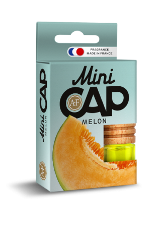 Освежитель подвесной бутылочка Aura Fresh  "MINI CAP Melon" 4ml  /кор.30шт/